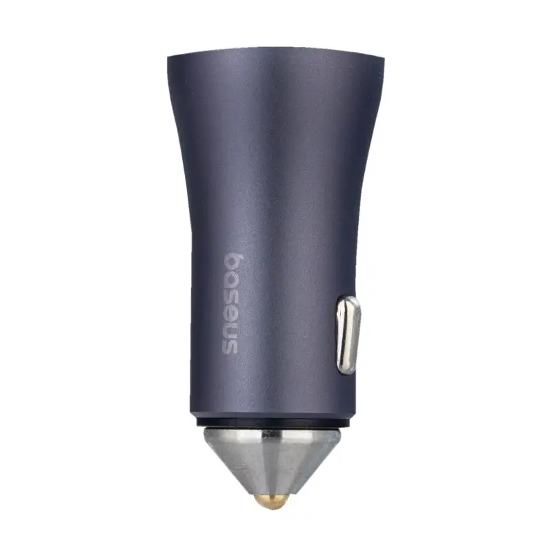 Переходник автомобильного зарядного устройства на USB + Type-C 40W CCJD-0G Baseus серый