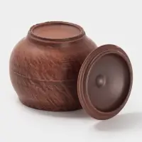 Горшочек для запекания &laquo;Гладкий&raquo;, 300 мл, 11&times;10 см, красная глина