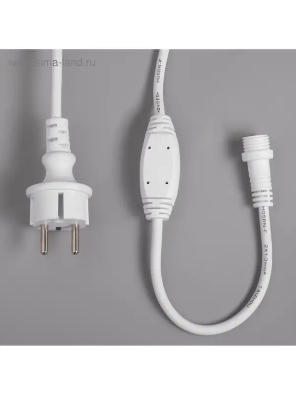 Гирлянда &laquo;Занавес&raquo; 2&times;1.5 м, IP65, УМС, белая нить каучук, 300 LED, свечение мульти, 220 В