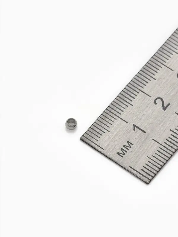 Кримп - зажимная бусина СМ-355, набор 50 шт. 3 мм, цвет серебро