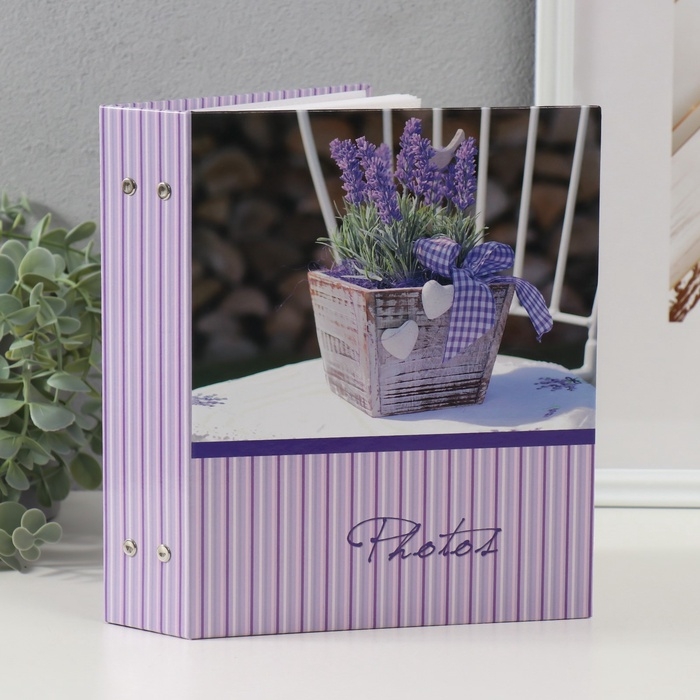 Фотоальбом на 200 фото 10х15 см Фотоальбом на 200 фото 10х15 см "Прованс V( Вертикаль, горшок)"