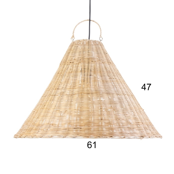 Светильник потолочный из ротанга Светильник потолочный из ротанга "Ангга" 1х120Вт, Е27, 40х60х60 см