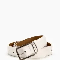 Ремень жен 05-01-02-01, Июнь2505, 3*0,3*110 см, без винта, пряж мат металл, 1 прокол, белый 109031 Ремень жен 05-01-02-01, Июнь2505, 3*0,3*110 см, без винта, пряж мат металл, 1 прокол, белый 109031