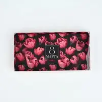 Коробка для кондитерских изделий с пластиковой крышкой &laquo;8 Марта&raquo;, 10.5&times;21&times;3 см