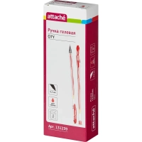 Ручка гелевая неавтомат. Attache City 0,5мм красный Россия