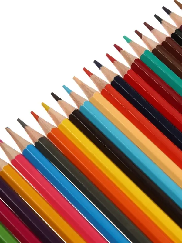 Карандаши 24 цветов, заточенные, шестигранные, с точилкой, дерево