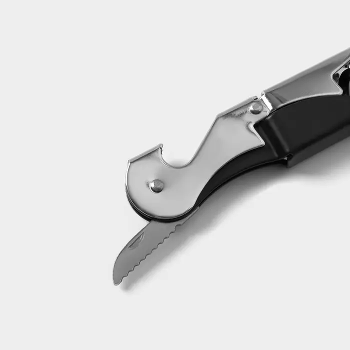 Набор для вина на 2 бутылки Доляна &laquo;Премьер&raquo;, 4 предмета: штопор, пробка, воронка, кольцо