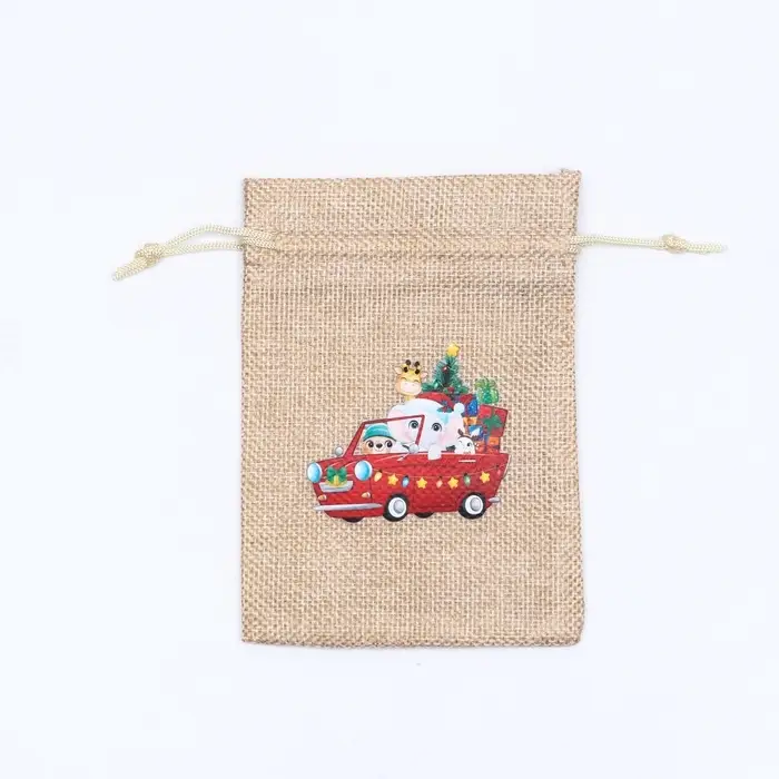 Мешок подарочный с термонаклейкой, 10×14 см Мешок подарочный с термонаклейкой, 10×14 см