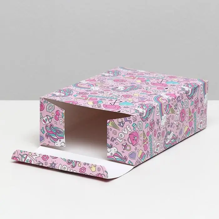 Коробка складная «Единороги», 16×23×7.5 см Коробка складная «Единороги», 16×23×7.5 см