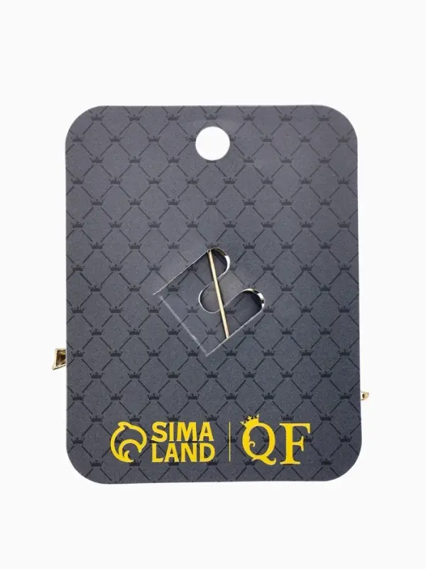 Брошь &laquo;Веточка Калины&raquo;, красно-коричневая в золоте