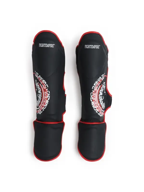 Защита голеностопа для единоборств FIGHT EMPIRE, ART, чёрно-красная, размер S