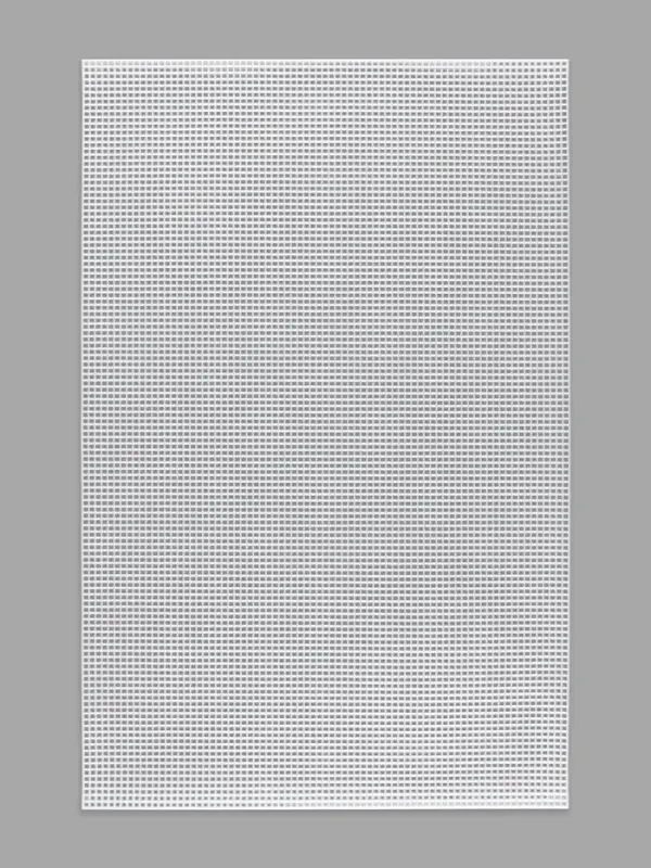 Канва для вышивания №5, пластиковая, 50&times;33 см, белая
