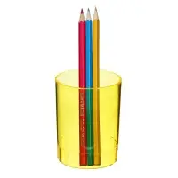 Подставка-стакан для канцелярии, полупрозрачный, микс Подставка-стакан для канцелярии, полупрозрачный, микс