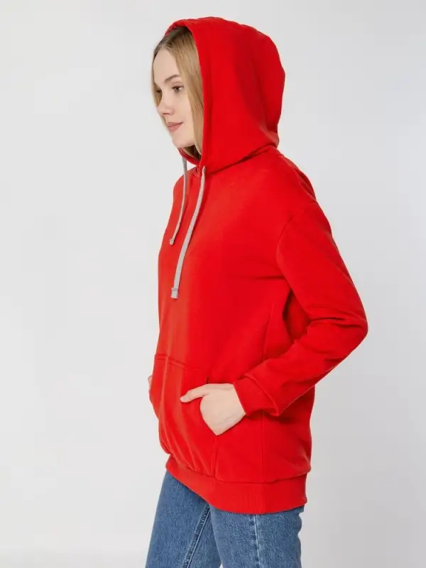 Толстовка с капюшоном Unit Kirenga Heavy красная, размер S Толстовка с капюшоном Unit Kirenga Heavy красная, размер S