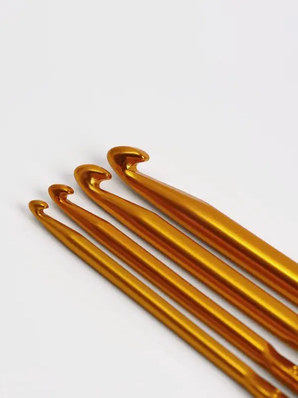 Набор двусторонних крючков для вязания, d=1/2.3/4.5/6.7/8 мм, 13.5 см, 4 шт., МИКС