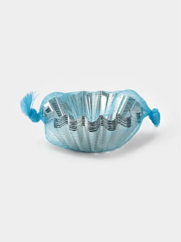 Форма для выпечки кекса, d=9.5 см, h=3.5 см, жесть, серебристая