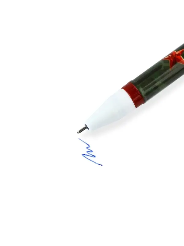 Ручка пластик пиши-стирай с колпачком Ручка пластик пиши-стирай с колпачком "Честь и отвага!", синяя паста, гелевая 0,5 мм