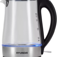 Чайник HYK-G8406 1,7л 2200Вт прозрачный (металл)