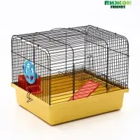 Клетка для грызунов "Мини" одноярусная, 29 x 25 х 24 см, желтый Клетка для грызунов "Мини" одноярусная, 29 x 25 х 24 см, желтый
