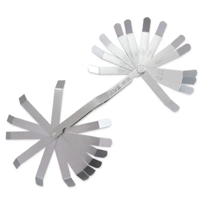 Набор щупов изогнутых для регулировки зазора 26 шт. (0,127-0,762 мм) AVS GB-26