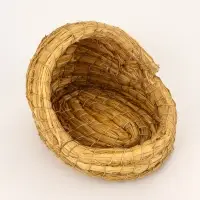 Гнездо для птиц плетёное из соломы, полузакрытое 15 х 10 х 10 см Гнездо для птиц плетёное из соломы, полузакрытое 15 х 10 х 10 см