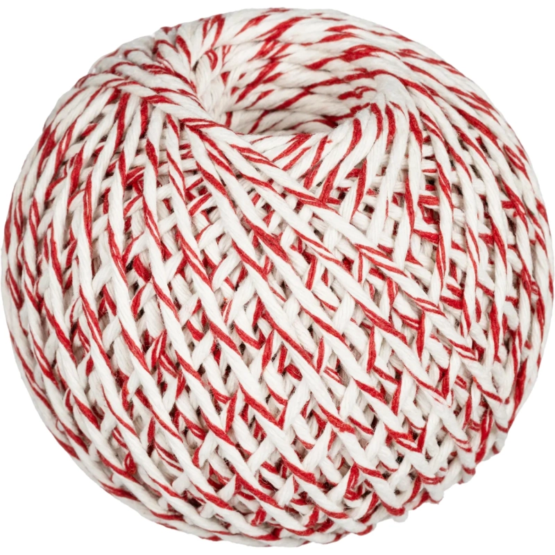 Шпагат хлопчатобумажный, 100 п.м., 1000 ТЕКС, цвет в ассортименте