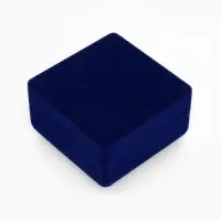 Футляр бархатный под браслет, часы &laquo;Классика&raquo;, 9&times;9&times;5.5 см, синий