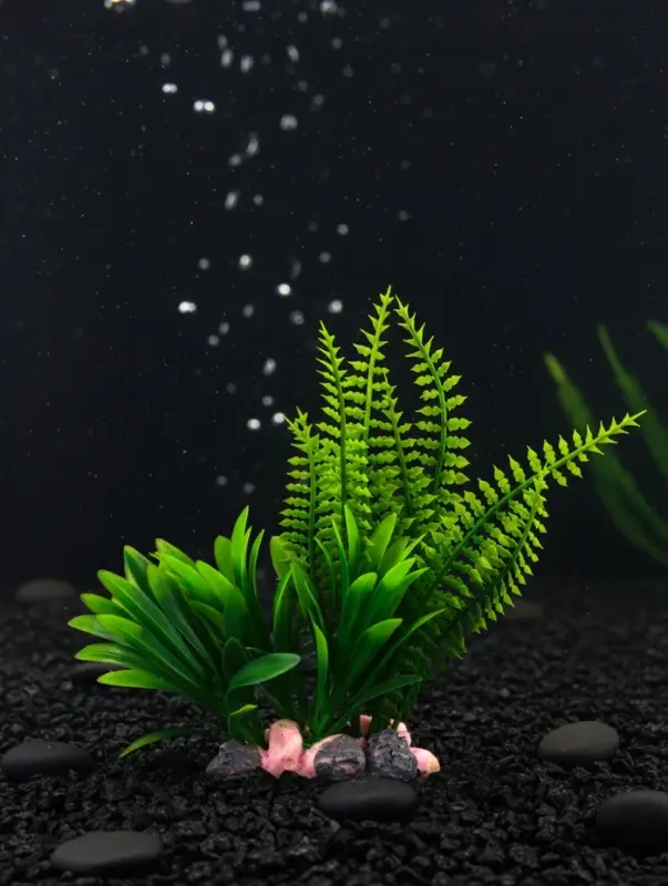 Растение искусственное аквариумное, на подставке под камень, 17&times;14&times;16 см