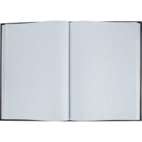 Книга учета Attache А4 96л в клетку блок офсет, бумвинил черный