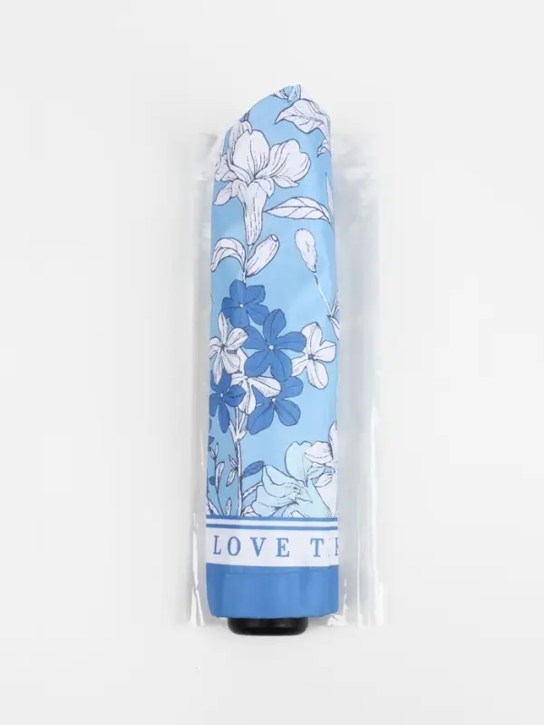 Зонт механический &laquo;Орнамент&raquo;, эпонж, 4 сложения, 8 спиц, R=47/55 см, d=94 см, МИКС