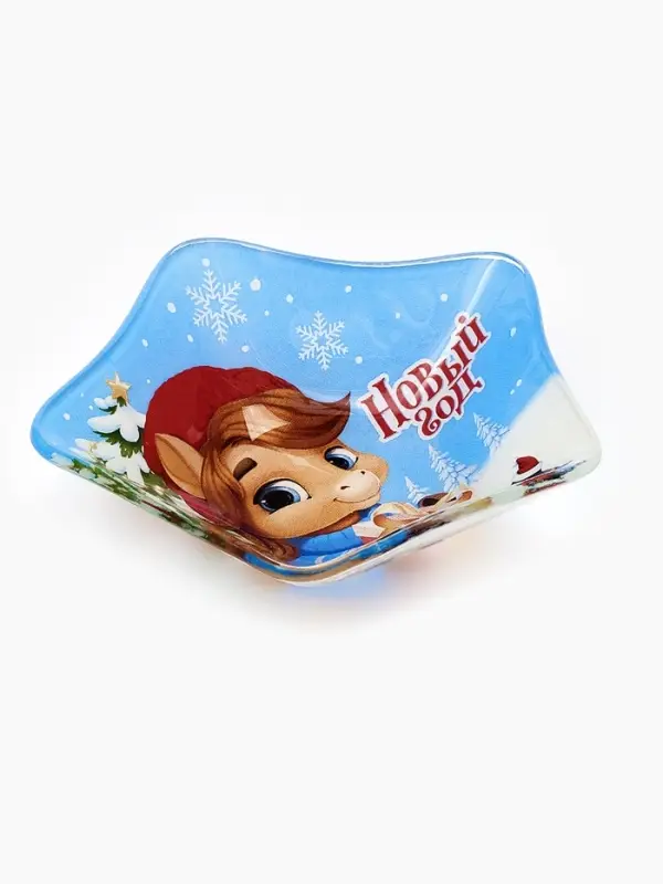 Соусник стеклянный новогодний «Новый год», 10.8×10.3 см Соусник стеклянный новогодний «Новый год», 10.8×10.3 см