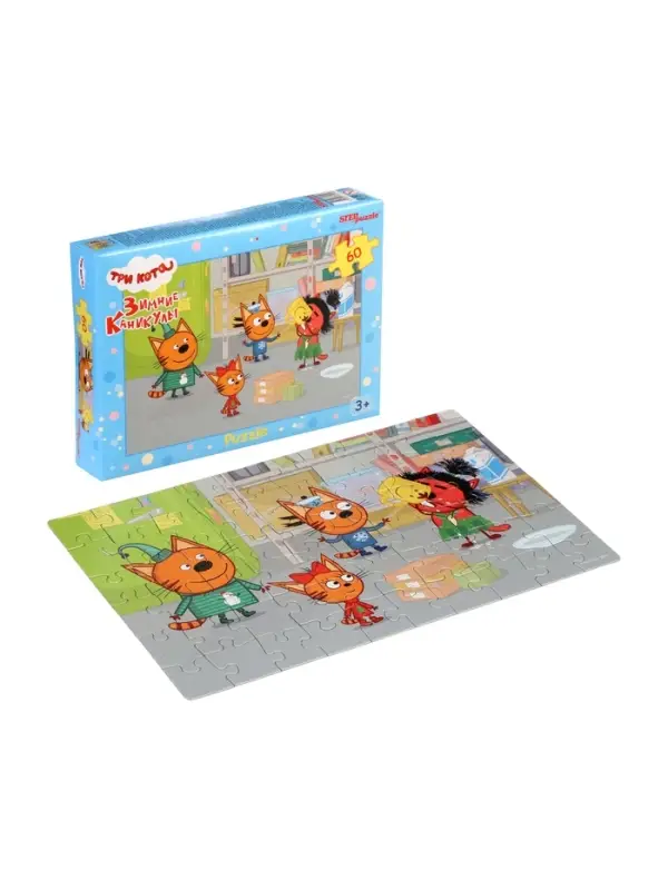 Пазл 60 эл. Пазл 60 эл."Три кота. Зимние каникулы" 81259