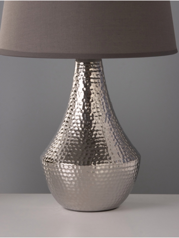 Настольная лампа Настольная лампа "Хелена" 1х15Вт Е14 серый 25х25х39см