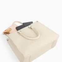 Сумка женская тоут на молнии, 31&times;10.5&times;25 см, белый