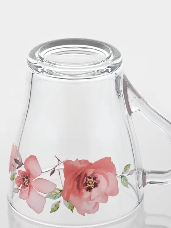 Кружка ОСЗ &laquo;Акварельные цветы&raquo;, 250 мл, стекло, рисунок МИКС