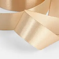 Лента атласная, 25 мм, 23&plusmn;1 м, бежевая №267