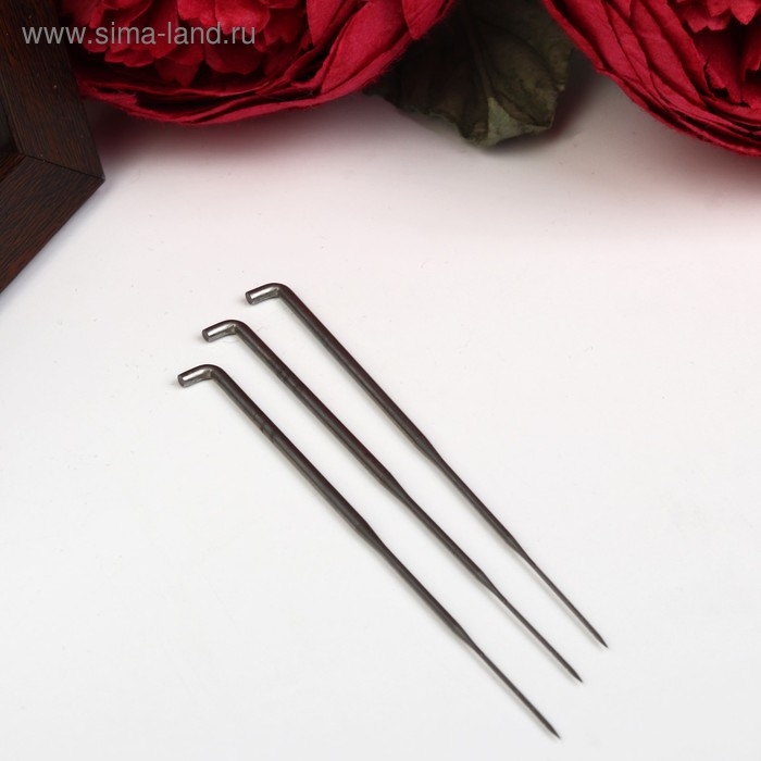 Игла для фильцев. №36 средняя звездчатая 3 Игла для фильцев. №36 средняя звездчатая 3"/78 (по 2 зубца на 4 ребрах)