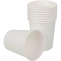 Стакан одноразовый бум 1-сл. d-80мм 250мл белый Light 50шт/уп