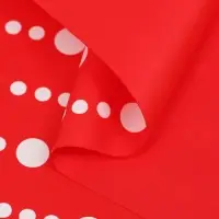 Пленка для цветов, "Бисер", красная, 57х57 см