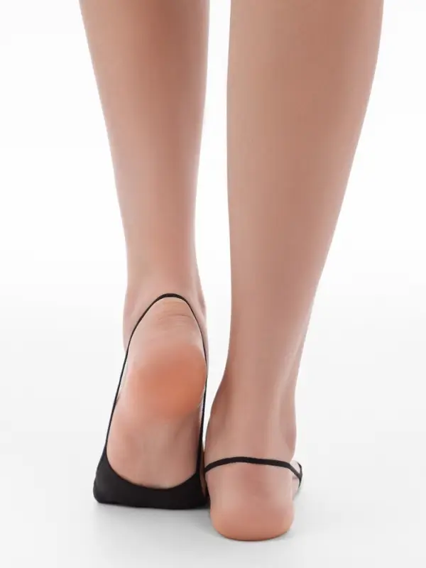 Полустельки для ног, р-р универсальный, пара, чёрный