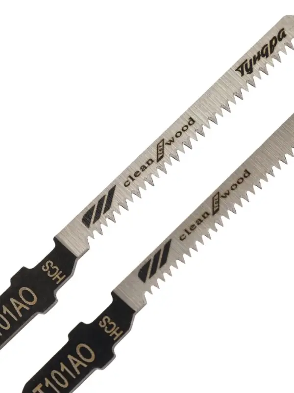 Пилки для лобзиков ТУНДРА, по дереву, фигурный рез, HCS, 50/75&times;1.4 мм, 2 шт.