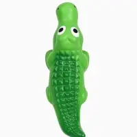 Игрушка пищащая для собак из латекса "Крокодил", 20,5 х 6,5