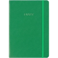 Ежедневник недатированный зеленый, А5 136 л., Diary, ATTACHE