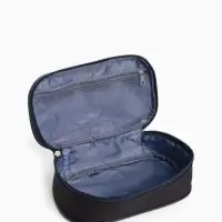 Косметичка-пенал на молнии, на подкладке, тёмно-серая