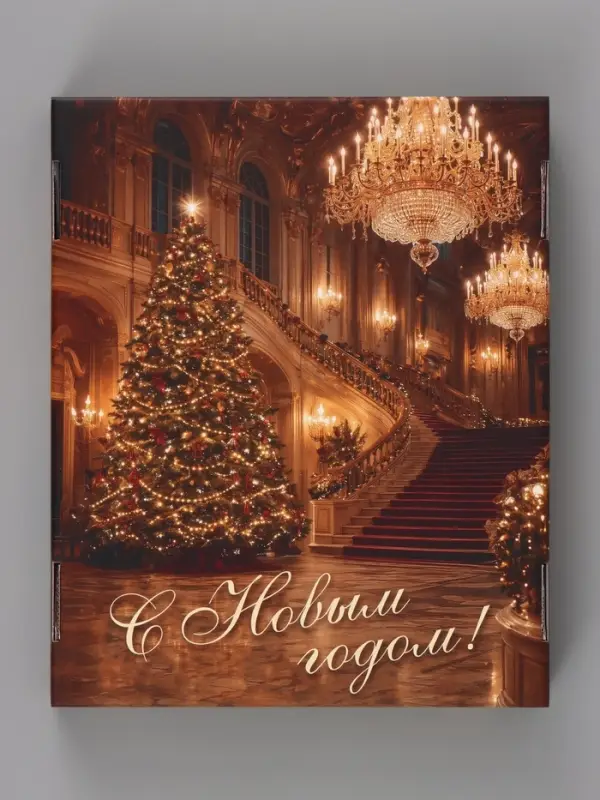 Коробка подарочная, складная 31.2&times;25.6&times;16.1 см &laquo;Новогодний бал&raquo;