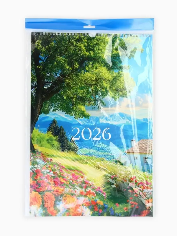 Календарь 2026 перекидной на ригеле А3 &laquo;Пейзажи&raquo;