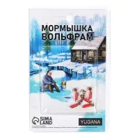 Мормышка Столбик чёрный, красное брюшко + шар гранен золотой, вес 0.4 г