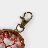 Брелок ловец снов "Великое древо" 19 см, цв. розовый Брелок ловец снов "Великое древо" 19 см, цв. розовый