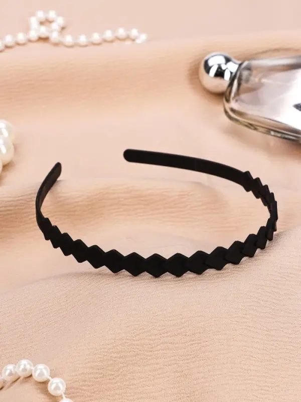 Ободок для волос Ободок для волос "Классика галант" геометрия, 0,7 см, чёрный