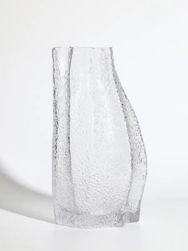 Ваза стекло настольная  Ваза стекло настольная "Дженис" 25х12х8 см, прозрачный